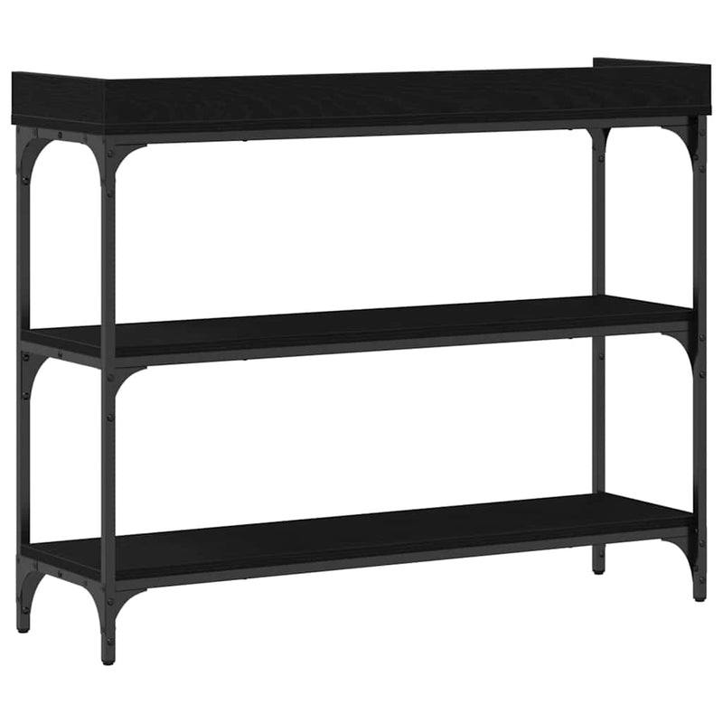 Masă de Consolă Stejar negru 100 x 30 x 80 cm