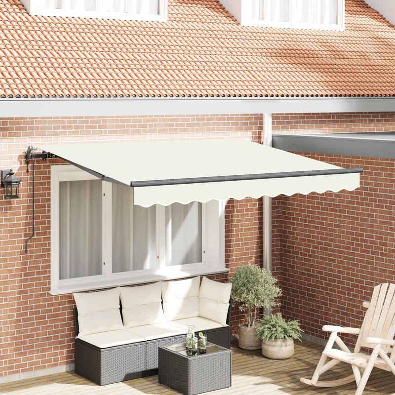 Copertină retractabilă Crem 250 x 200 cm țesătură