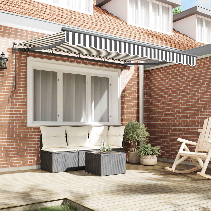 Copertină retractabilă Antracit 250 x 200 cm țesătură