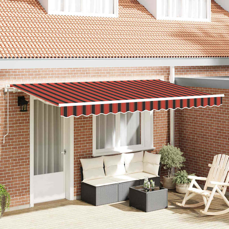 Copertină retractabilă Portocaliu 350 x 200 cm țesătură