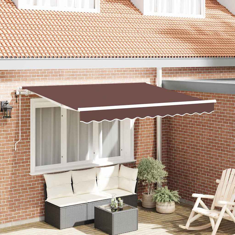 Copertină retractabilă Maro 350 x 200 cm țesătură