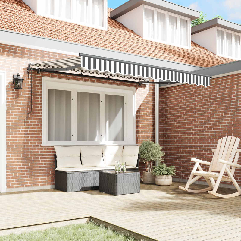 Copertină retractabilă Antracit 350 x 200 cm țesătură