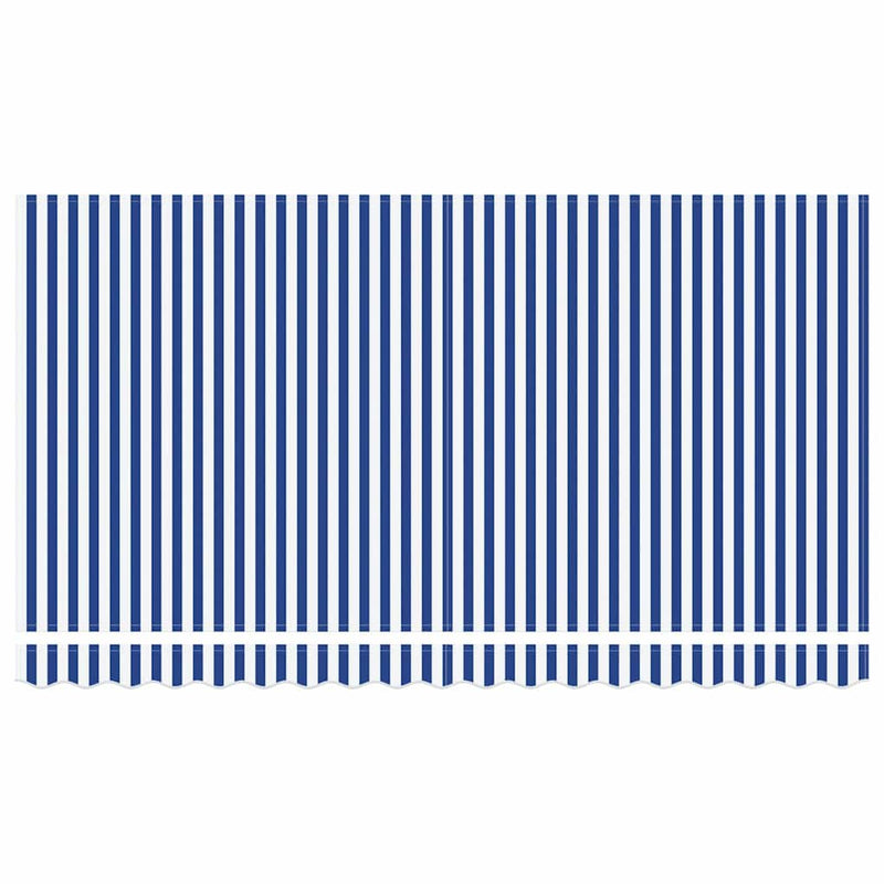Copertină retractabilă Albastru și Alb 400 x 200 cm