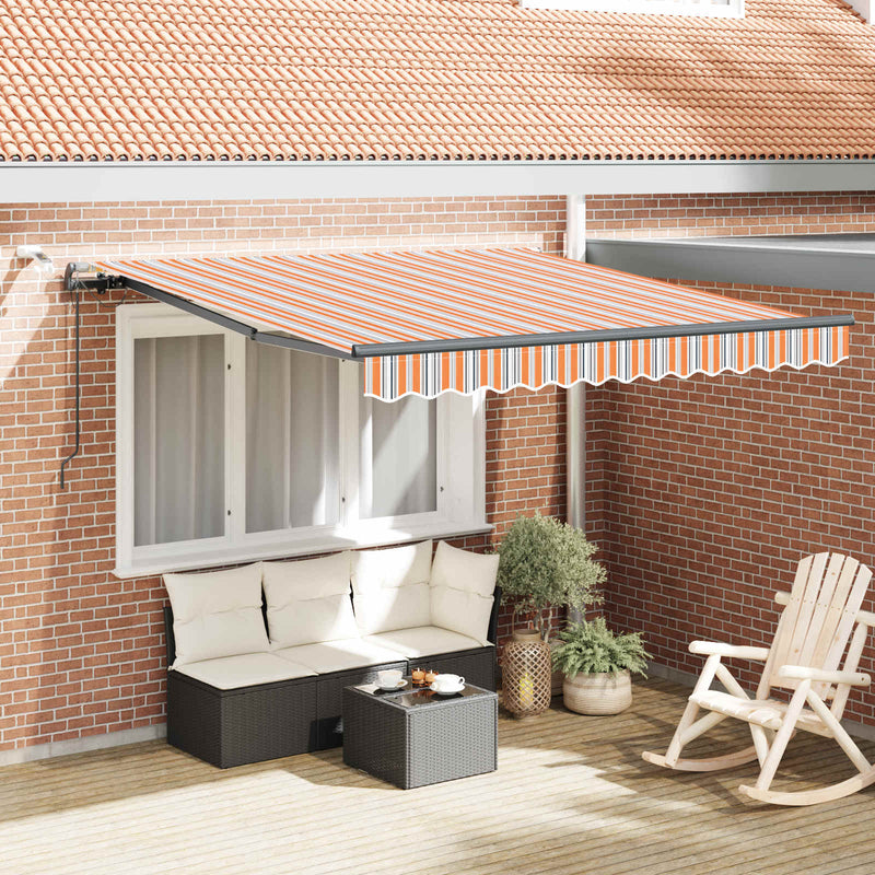 Copertină retractabilă Multicolour 350 x 250 cm Poliester