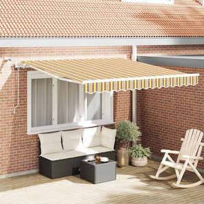 Copertină retractabilă Multicolour 350 x 250 cm Poliester