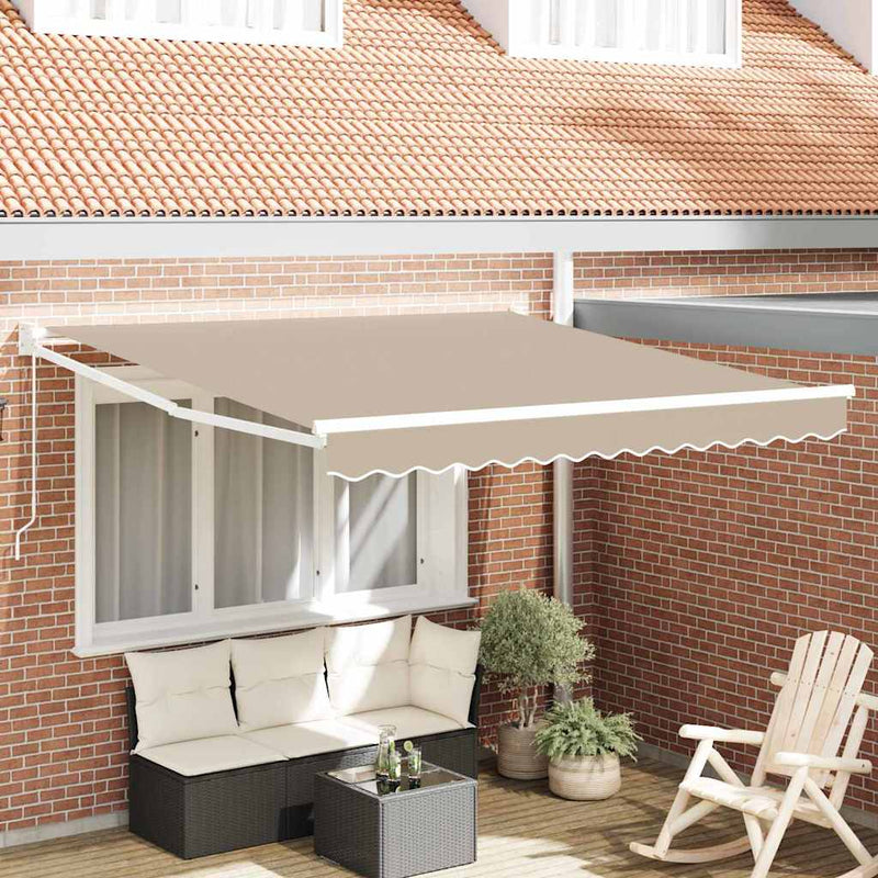 Copertină retractabilă Bej 350 x 250 cm