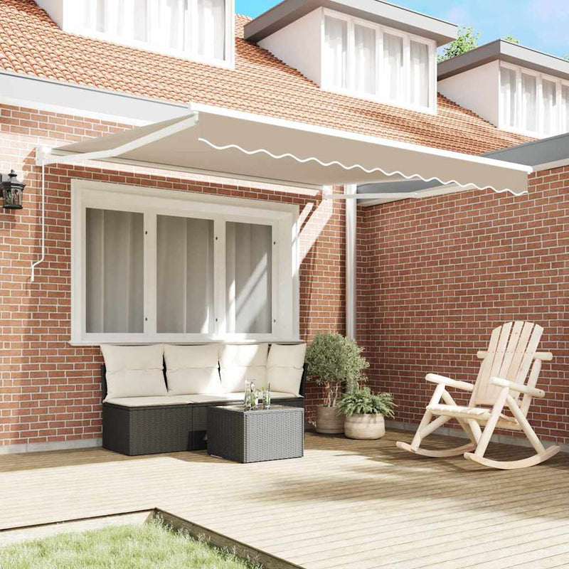 Copertină retractabilă Bej 350 x 250 cm