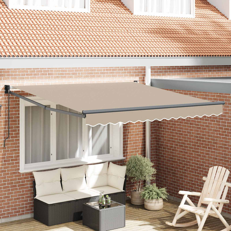 Copertină retractabilă Bej 350 x 250 cm