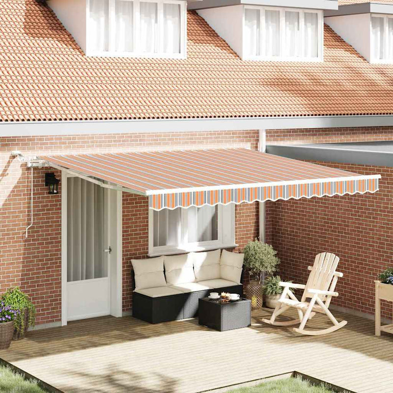 Copertină retractabilă Multicolour 400 × 300 cm Poliester