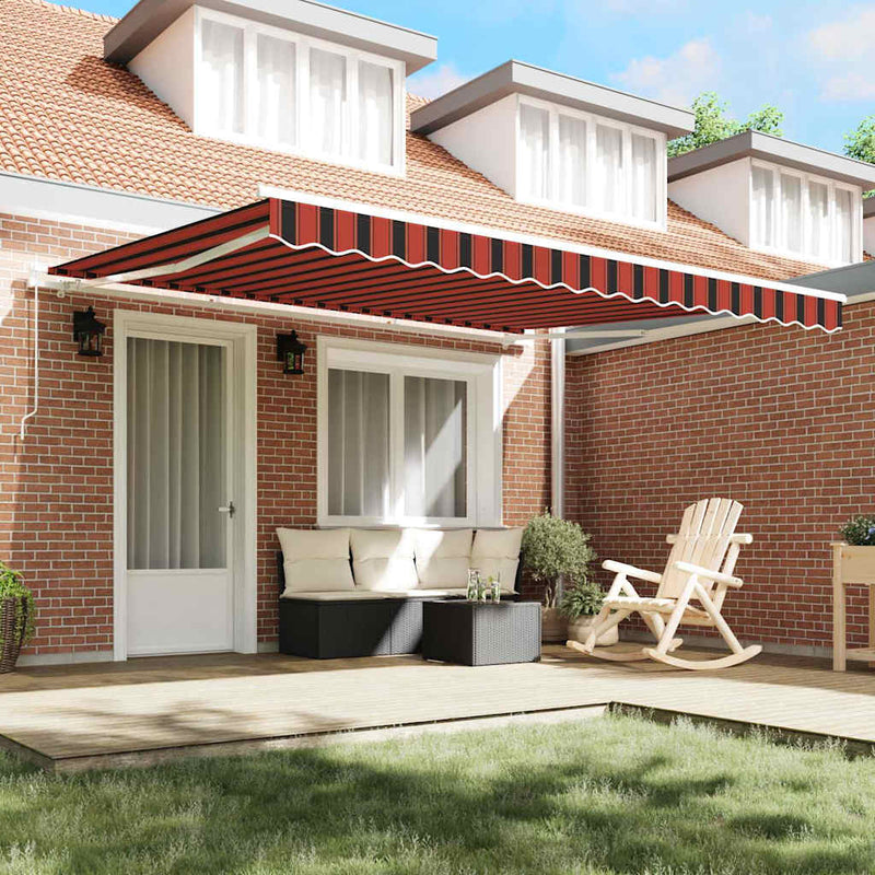 Copertină retractabilă Portocaliu 400 × 350 cm