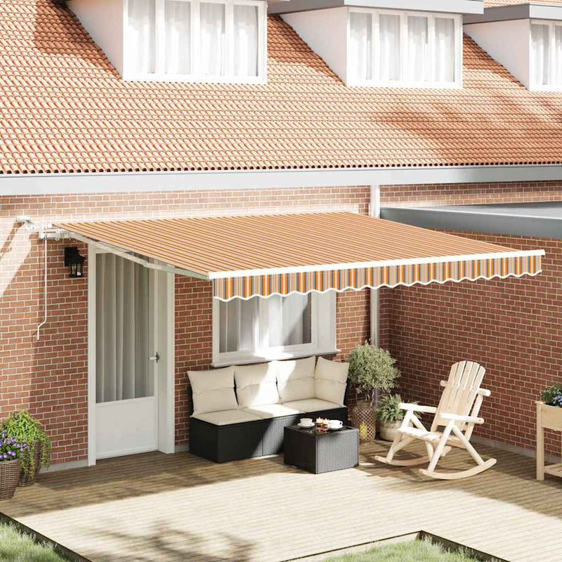 Copertină retractabilă Multicolour 400 × 350 cm Poliester