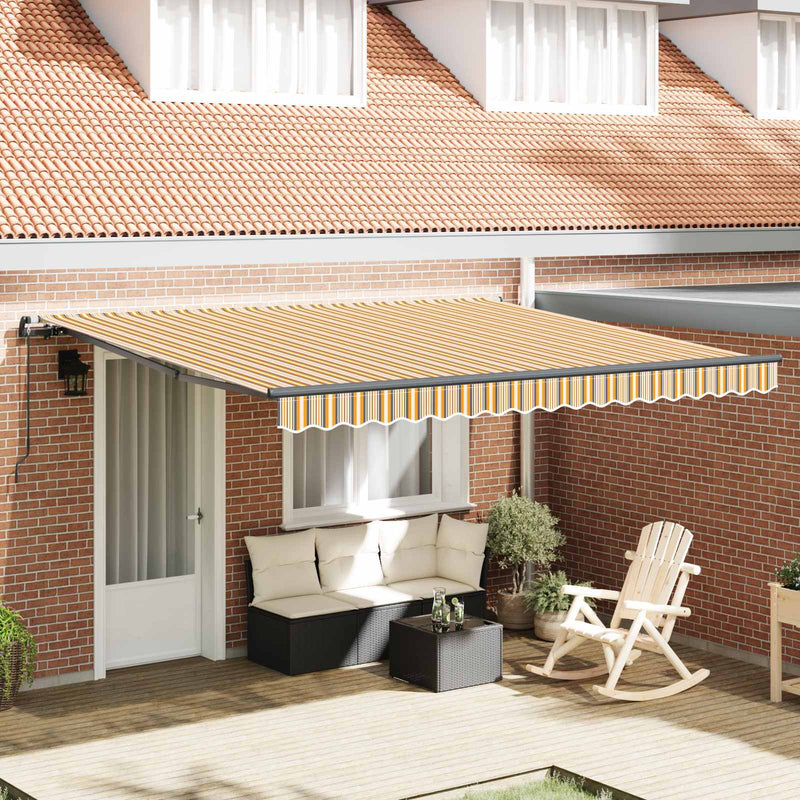 Copertină retractabilă Multicolour 400 × 350 cm