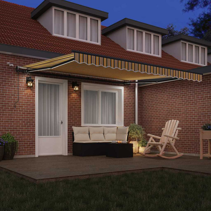 Copertină retractabilă Multicolour 400 × 350 cm Poliester