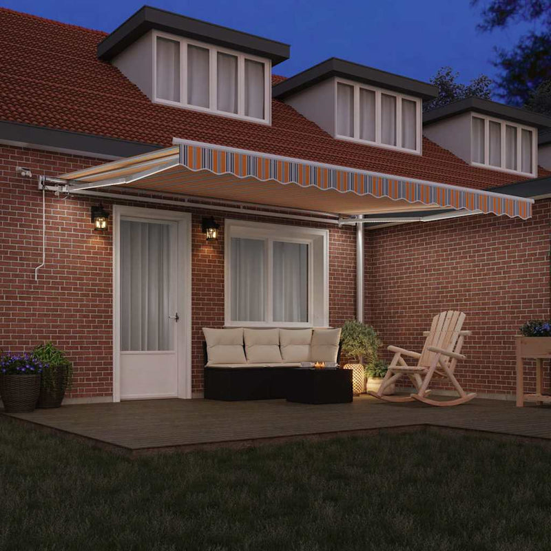 Copertină retractabilă Multicolour 450 × 300 cm Poliester