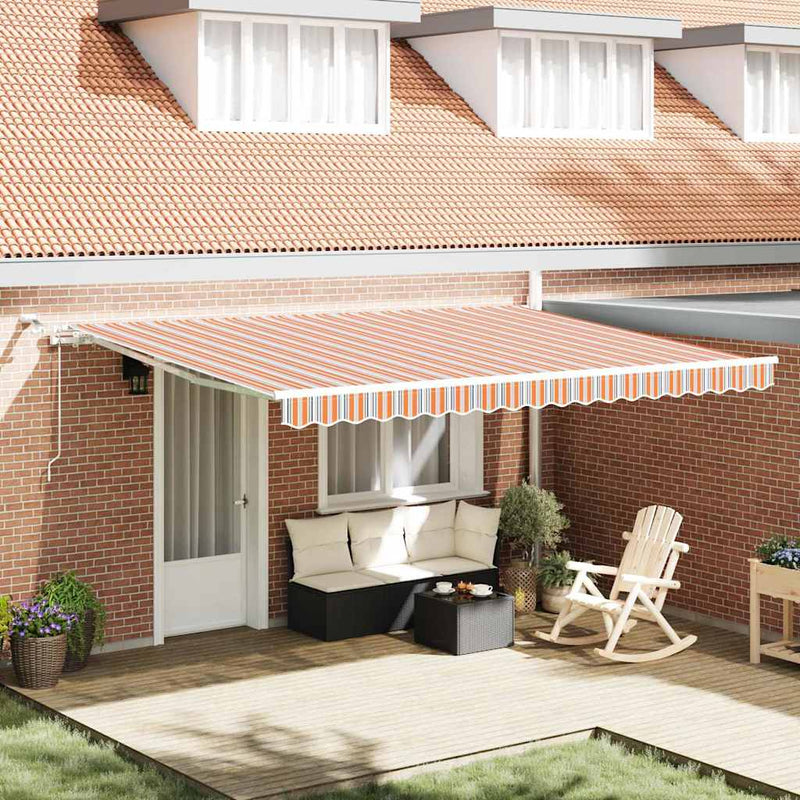 Copertină retractabilă Multicolour 450 × 300 cm Poliester