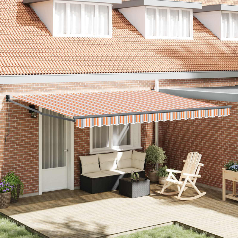 Copertină retractabilă Multicolour 450 × 300 cm
