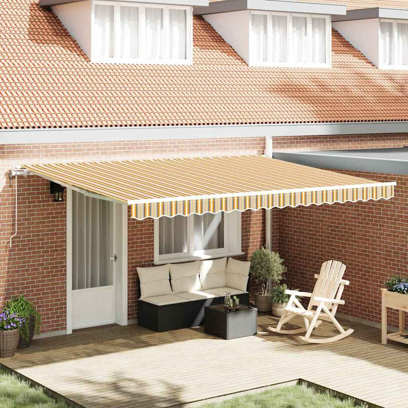 Copertină retractabilă Multicolour 450 × 300 cm