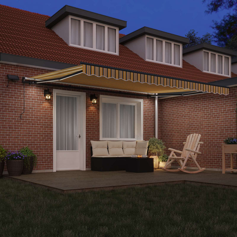 Copertină retractabilă Multicolour 450 × 300 cm