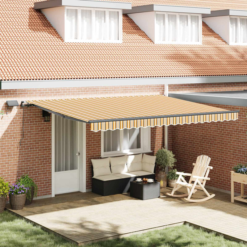 Copertină retractabilă Multicolour 450 × 300 cm