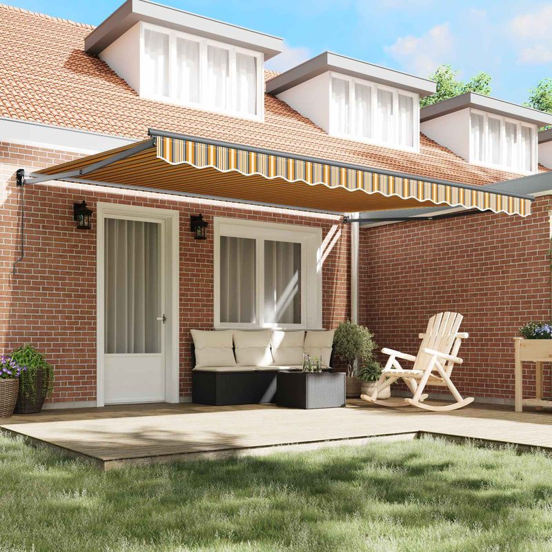 Copertină retractabilă Multicolour 450 × 300 cm