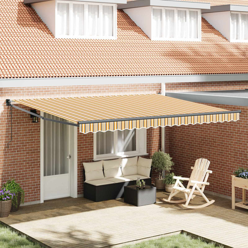 Copertină retractabilă Multicolour 450 × 300 cm