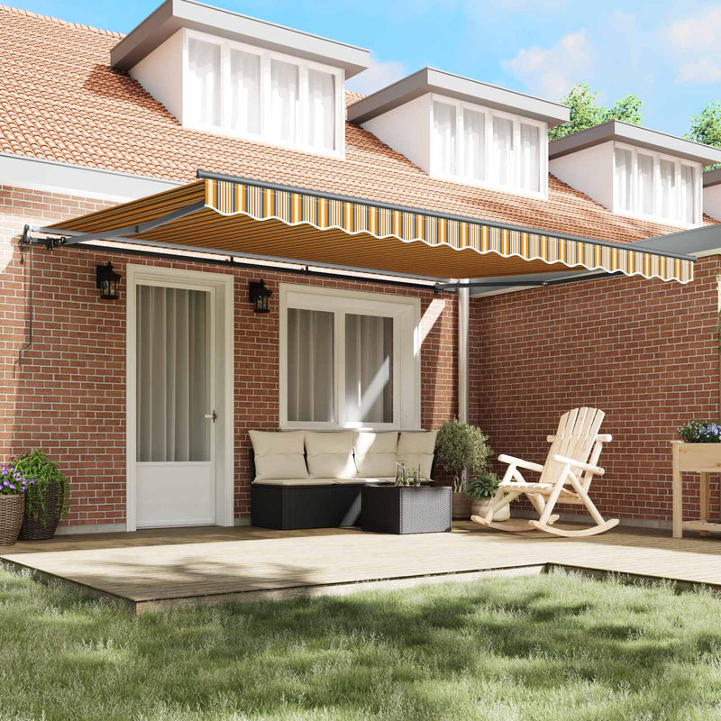 Copertină retractabilă Multicolour 450 × 350 cm