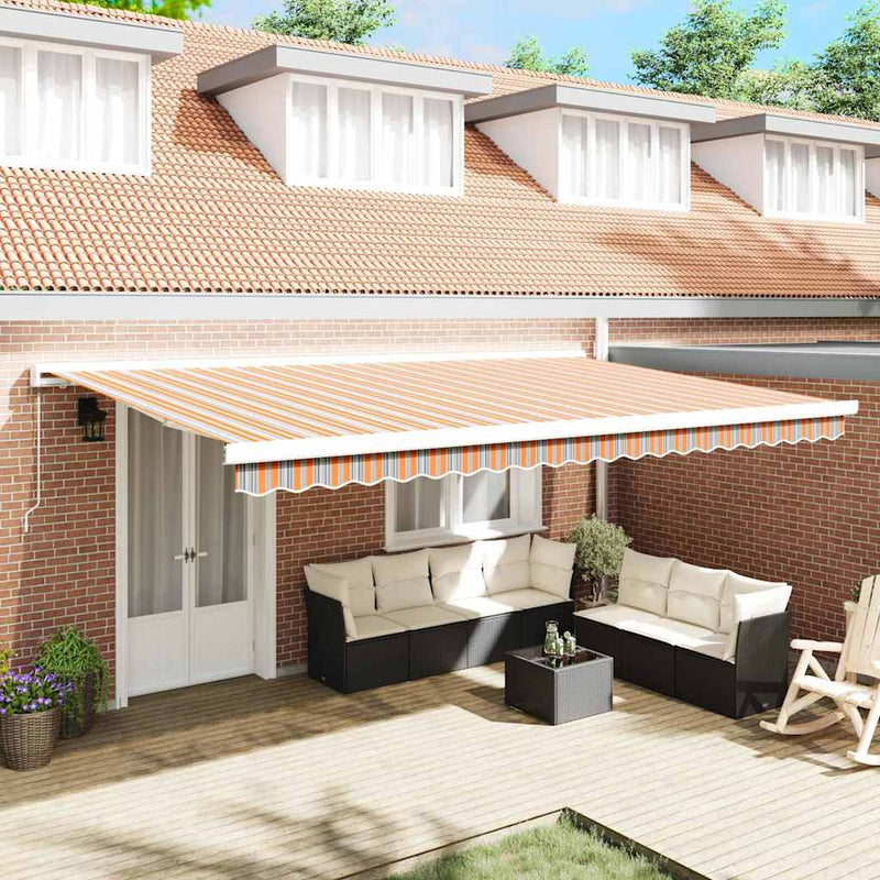Copertină retractabilă Multicolour 500 × 300 cm