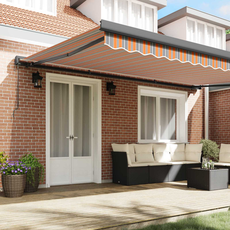 Copertină retractabilă Multicolour 500 × 300 cm