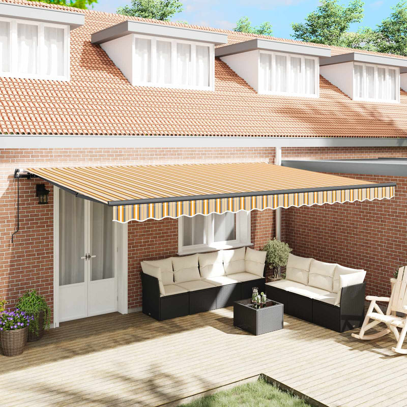 Copertină retractabilă Multicolour 500 × 300 cm
