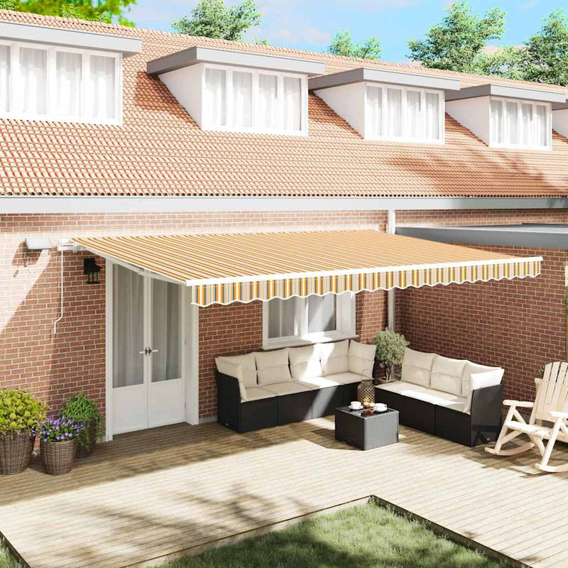 Copertină retractabilă Multicolour 500 × 350 cm