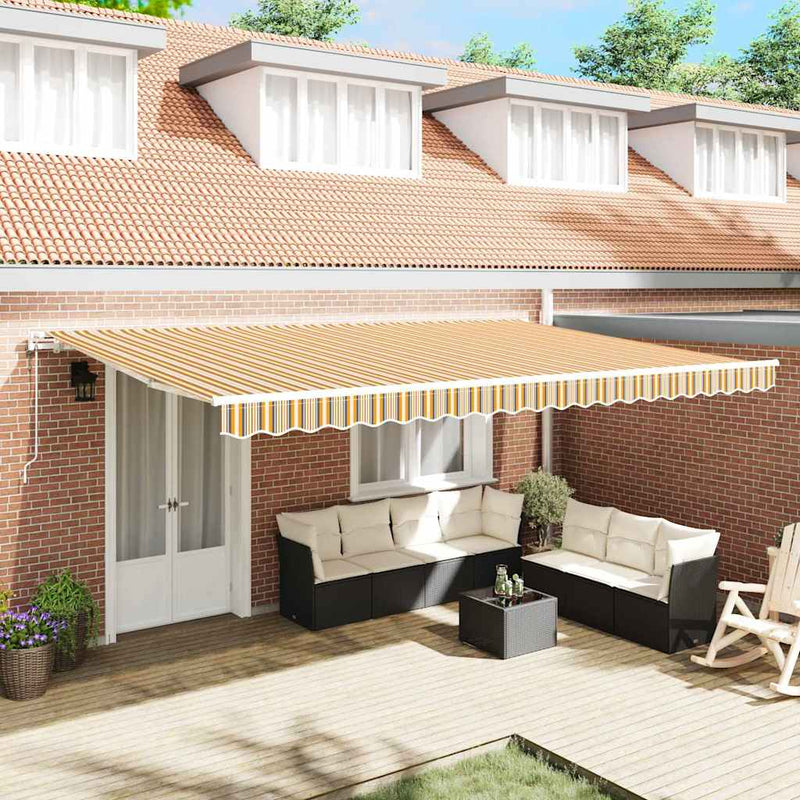Copertină retractabilă Multicolour 500 × 350 cm