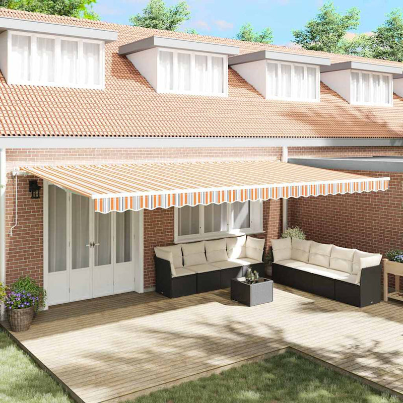 Copertină retractabilă Multicolour 600 × 300 cm