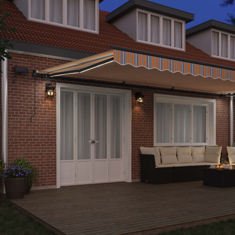 Copertină retractabilă Multicolour 600 × 300 cm