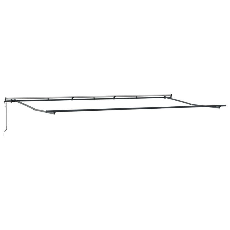 Copertină retractabilă Verde și alb 600 × 300 cm
