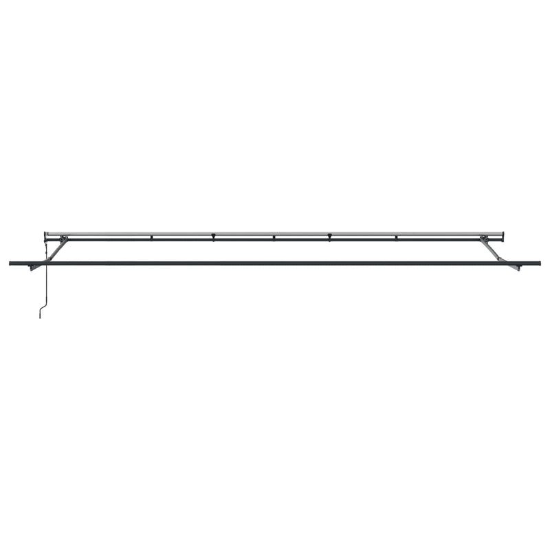 Copertină retractabilă Verde și alb 600 × 300 cm