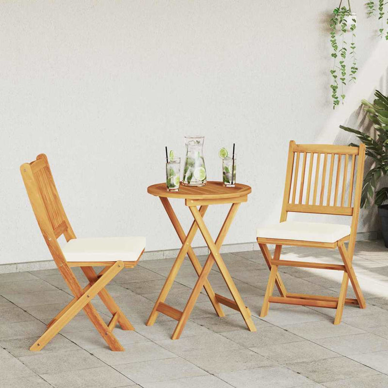Set Bistro de Grădină 3 buc. Maro Lemn Solid de Acacia