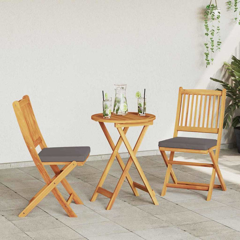 Set Bistro de Grădină 3 buc. Maro Lemn Solid de Acacia