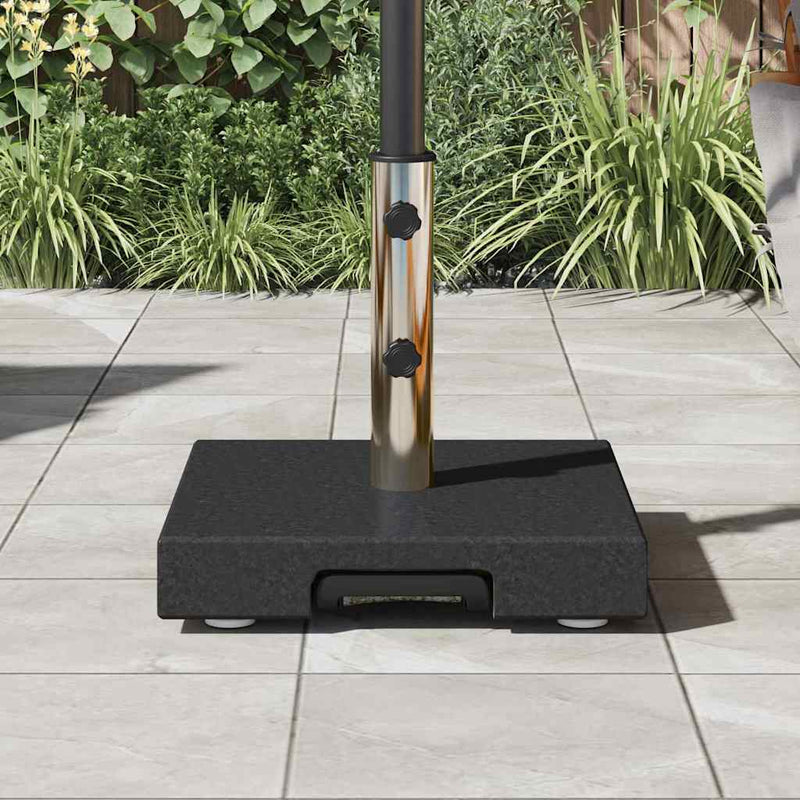 Bază pentru umbrelă Negru 41 x 41 x 37 cm Granit