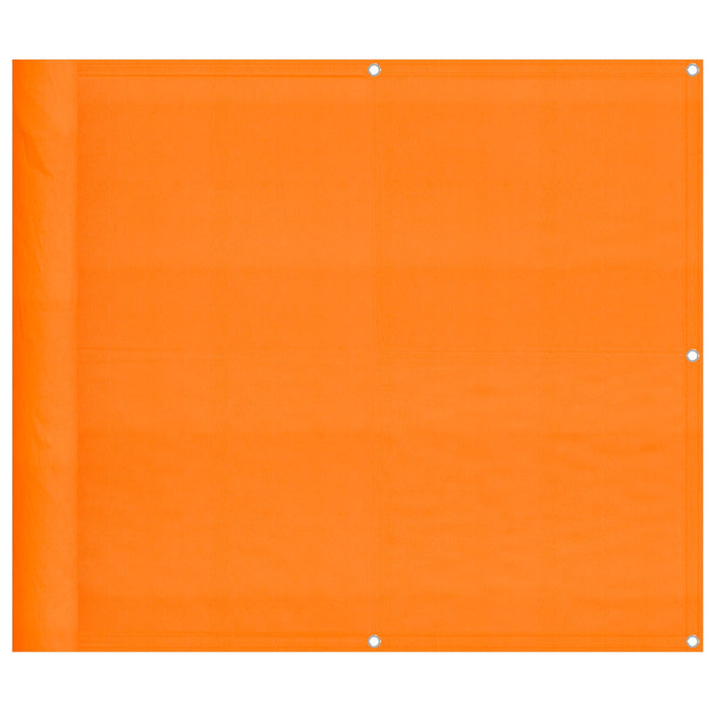 Paravan de balcon portocaliu 90x1000 cm 100% poliester Oxford