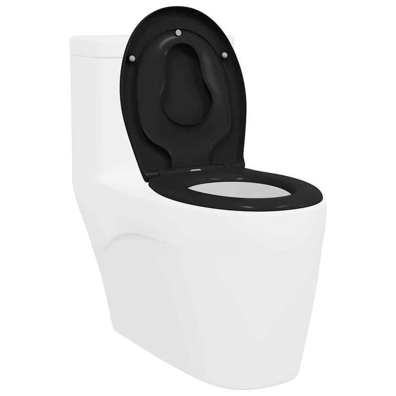 Capacul de toaletă Negru 47 x 37 x 4 cm Duroplast
