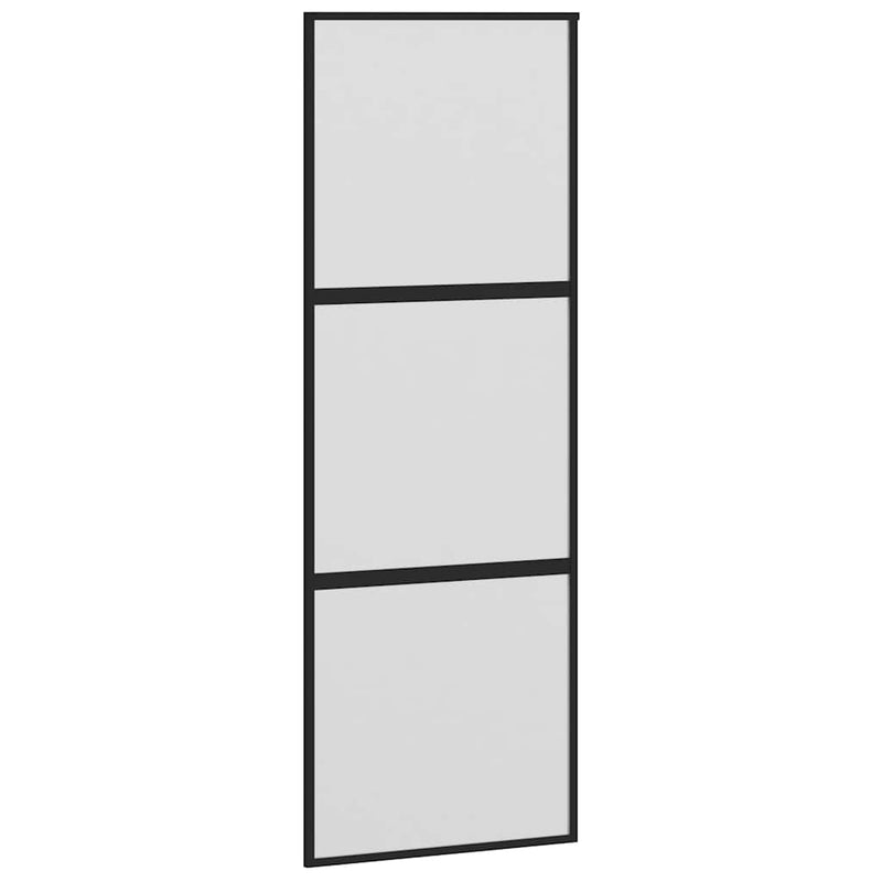 Ușă glisantă cu set de feronerie sticlă temperată și aluminiu