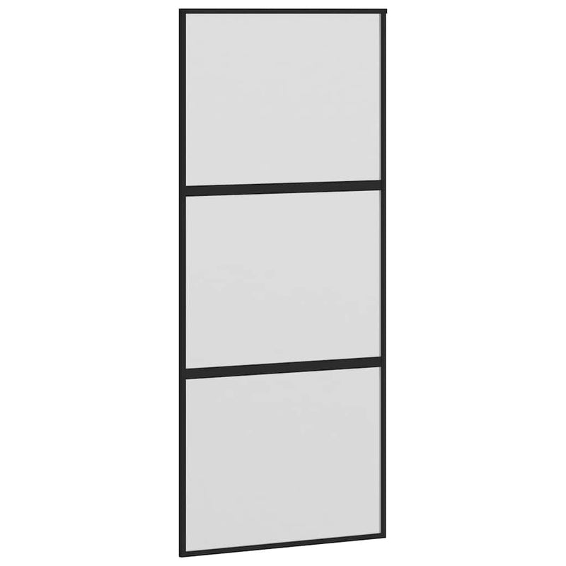 Ușă glisantă cu set de feronerie sticlă temperată și aluminiu
