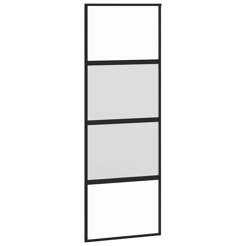 Ușă glisantă cu set de feronerie sticlă temperată și aluminiu