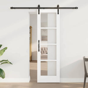 Ușă glisantă ORKDAL Alb și negru 61 x 198,5 cm