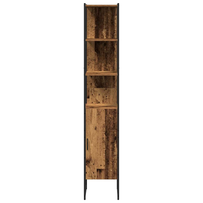Set de mobilier pentru baie 4 buc. Lemn Vechi