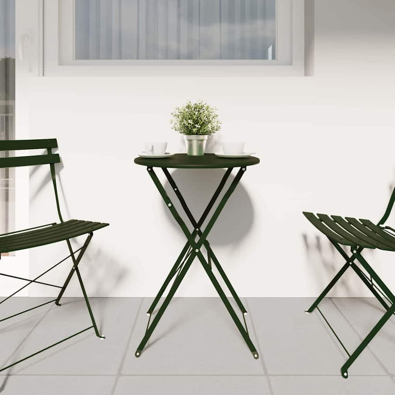 Masă de bistro Verde închis Ø 50 x 71 cm