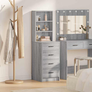 Bufet sonoma gri 40 x 41 x 135 cm Lemn prelucrat