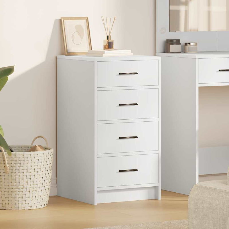 Bufet Alb 40 x 41 x 75 cm Lemn prelucrat