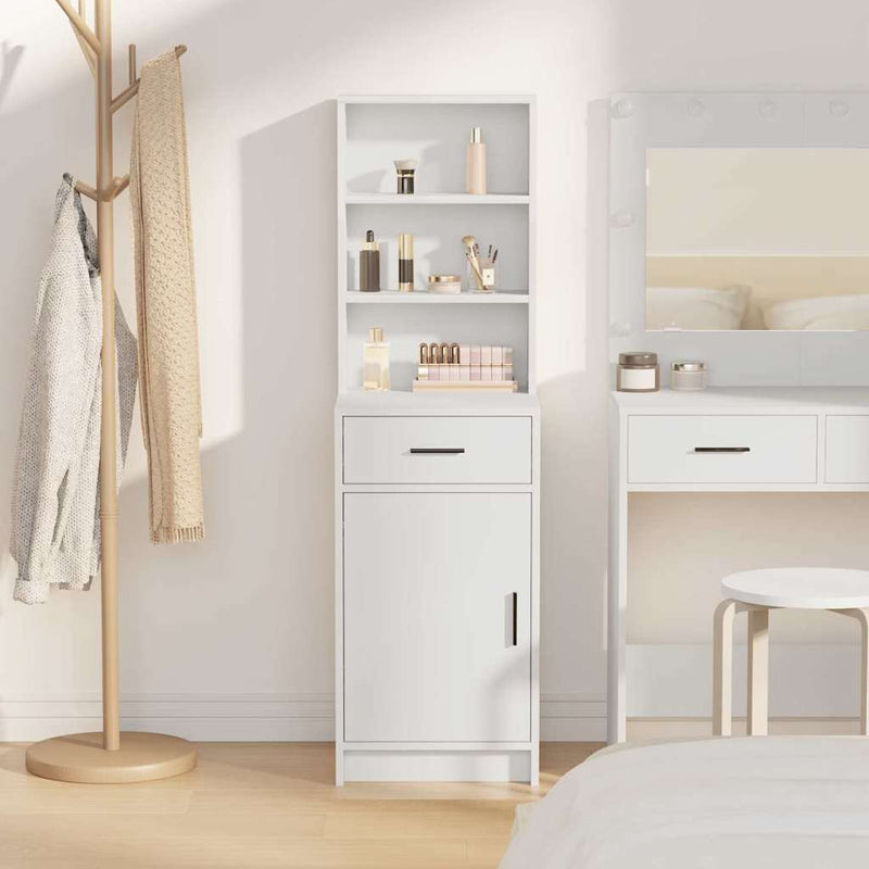 Bufet Alb 41 x 40 x 135 cm Lemn prelucrat