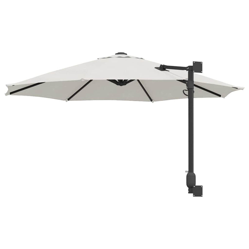 Parasol de Grădină 248 x 248 x 148 cm Poliester și oțel Nisipiu